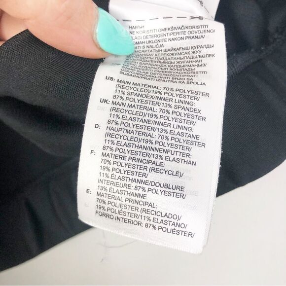 ADIDAS | Climalite Black Racerback Sports Bra Black Graphic Women’s Size Small - Picture 8 of 8